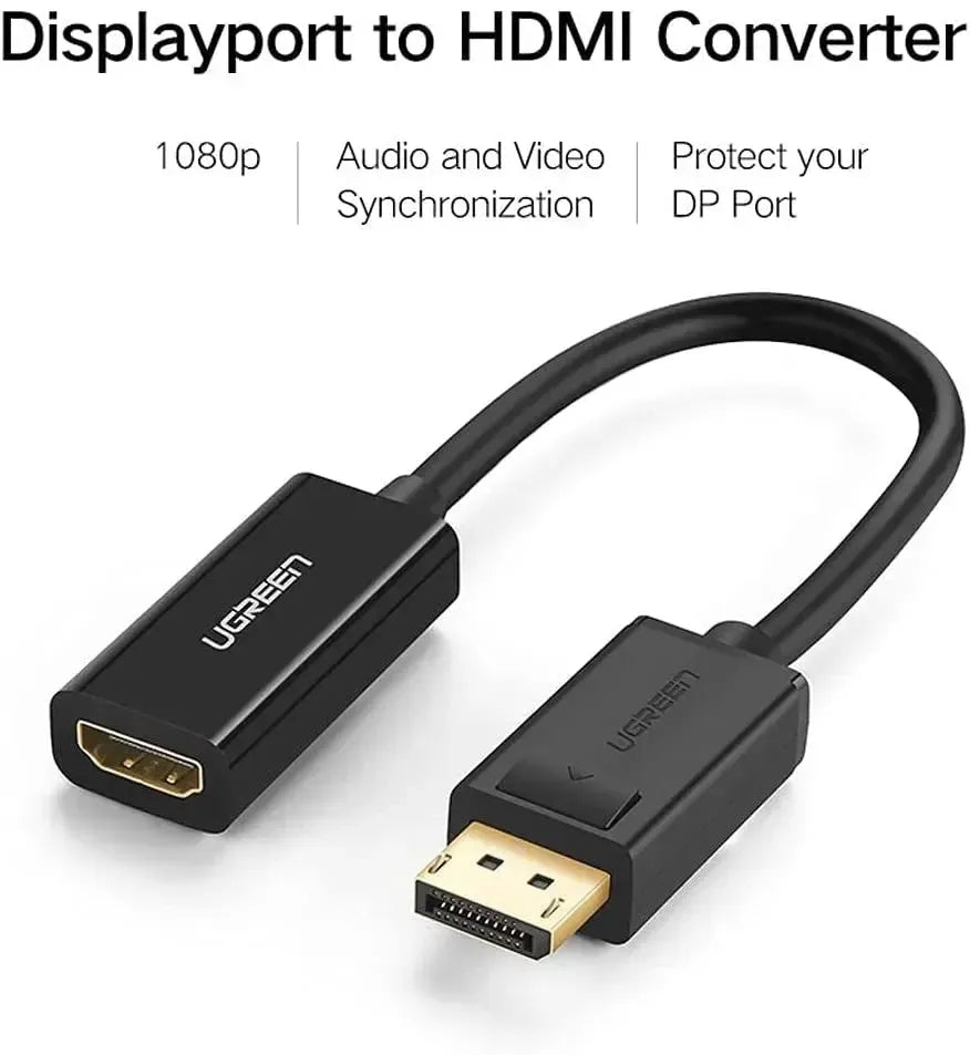 UGREEN 40362 DisplayPort to HDMI Female Converter 1080P 160Hz Black
