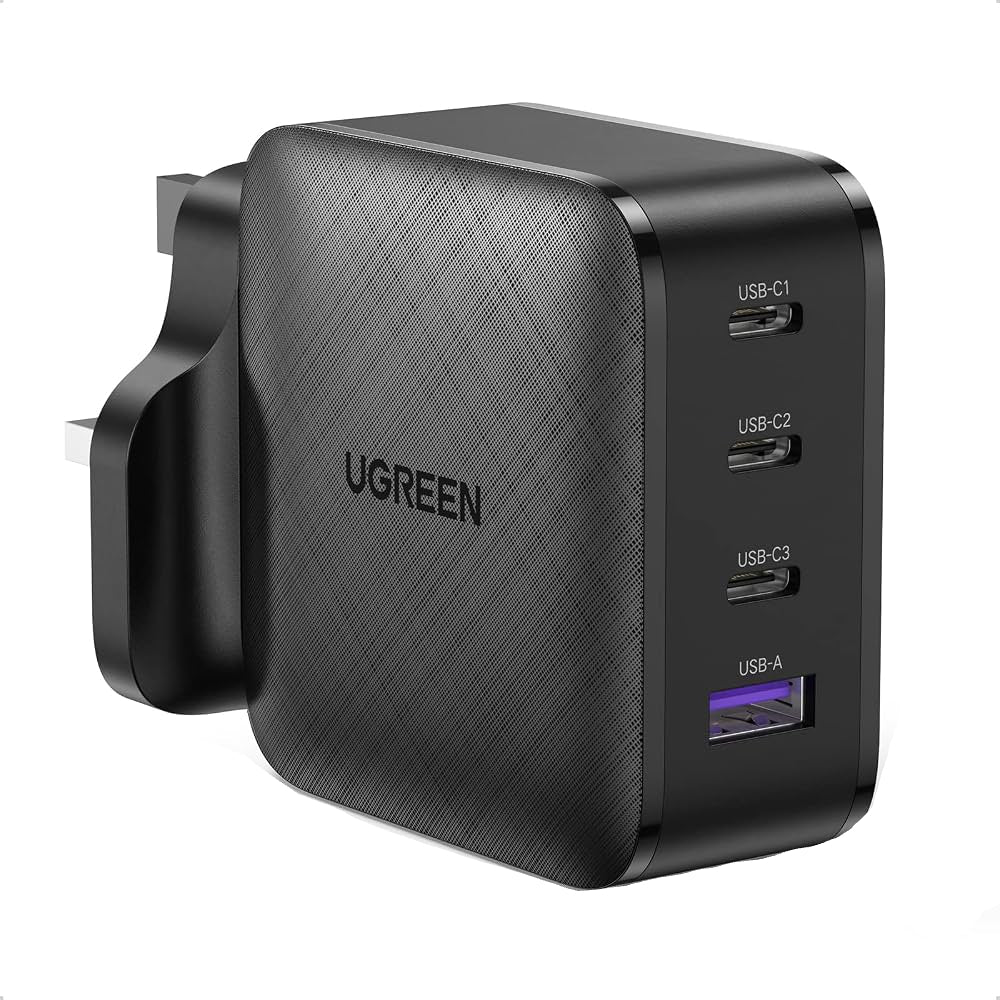 UGREEN 70819 GaN PD 65W 4 Port 3C1A Efficient Wall Charger
