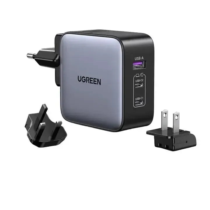 UGREEN 90409 GaN 65W Fast Charger 3 Universal Port Black