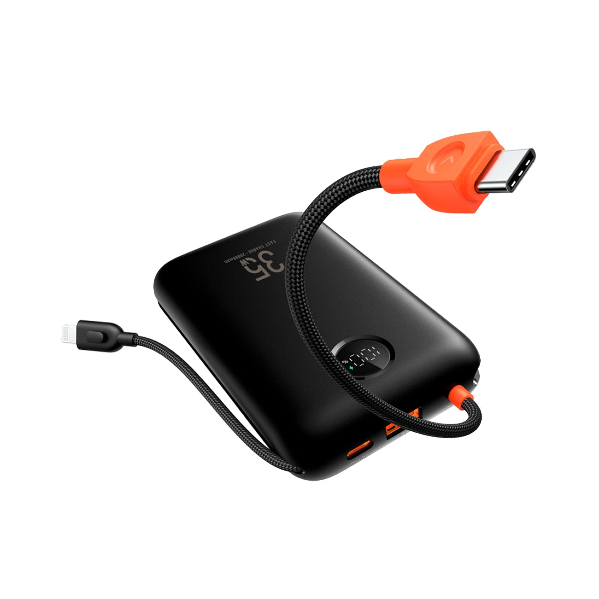 Veger W2068 K2 PD QC3.0 35W 20000 mAh Power Bank With Built-in Type-C Cables / Lightning Black