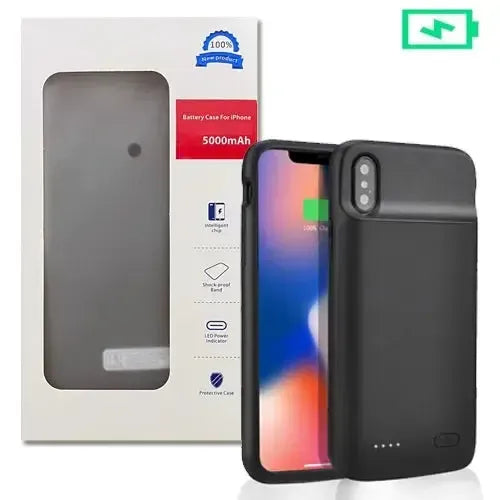 XDL-628M iPhone 8/7/6 Plus External Power Case 5000 mAh Black