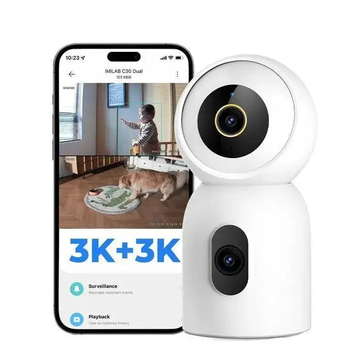 Xiaomi Imilab C30 Dual Indoor Home 360° Security Camera 3K & 3K White
