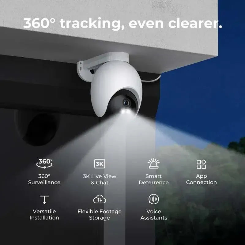 Xiaomi Imilab EC6 Out-Door WiFi Plug-In Spotlight Security Camera 3K White