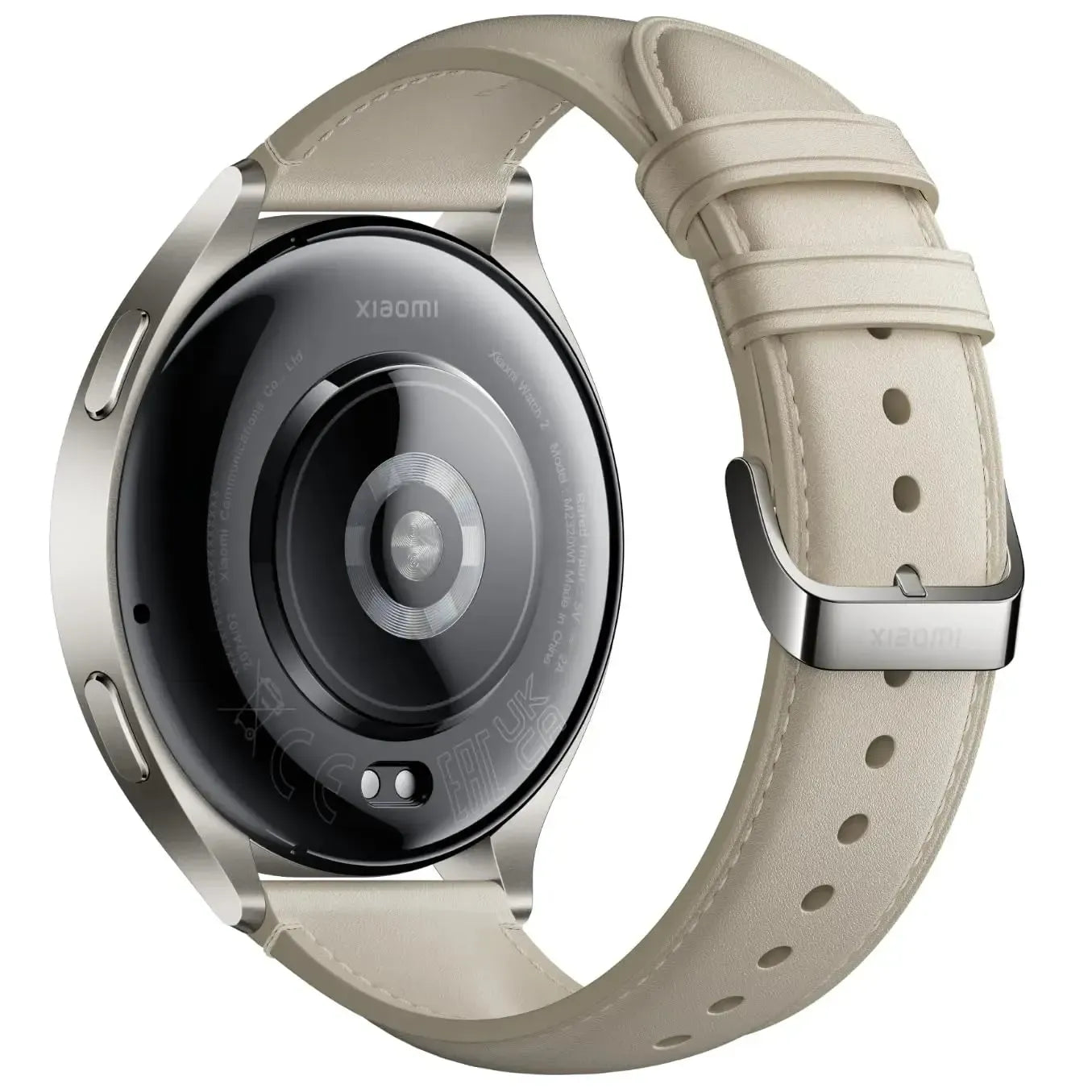 Xiaomi Watch 2 Titan Gray Case With White Leather Strap