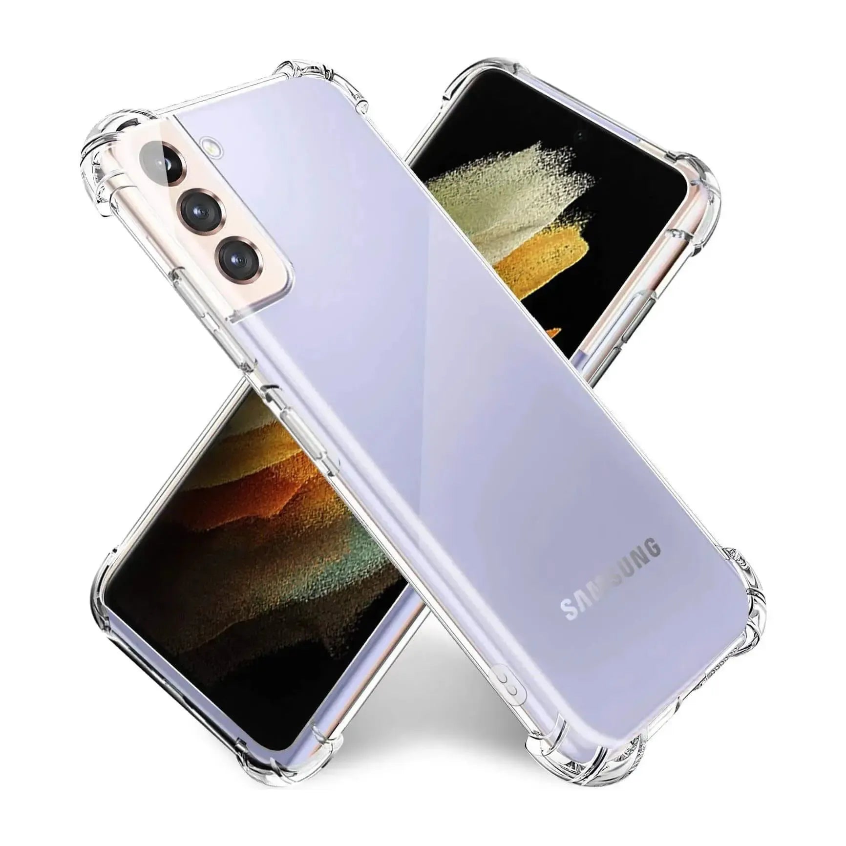 Clear Soft TPU Cover For Samsung Galaxy S21 Plus ShockProof Case