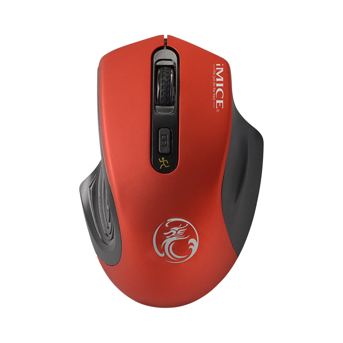 iMICE G-1800 2.4g Ergonomic Silent Wireless Mini Office Mouse Red
