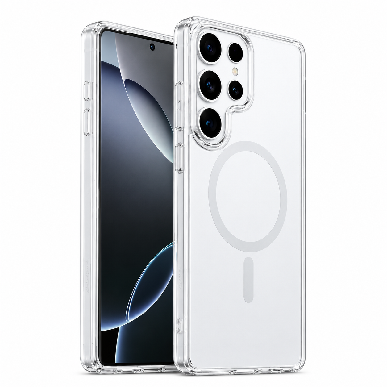 For Samsung Galaxy S26 Ultra Magsafe Terminator Axis Design Case Transparent