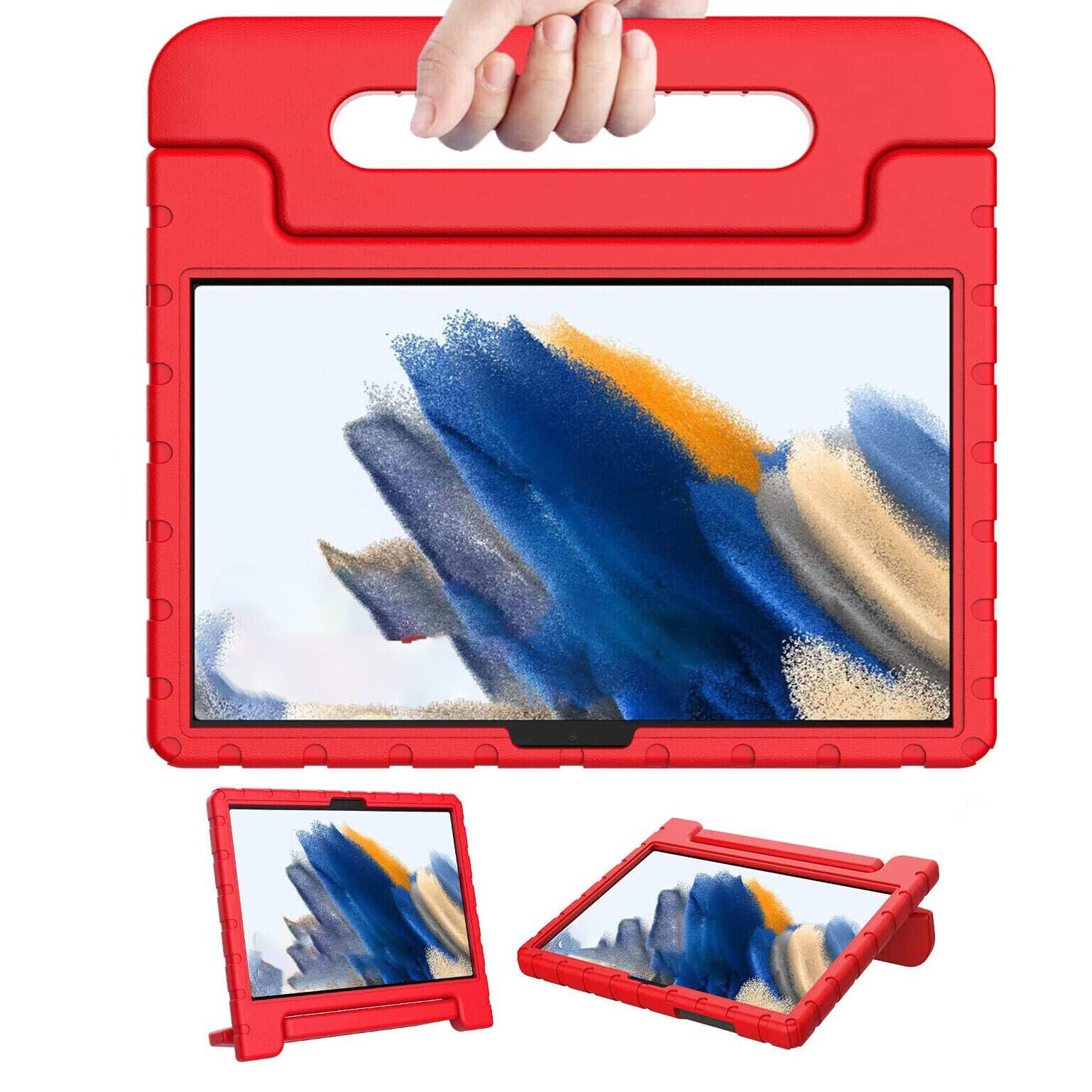 For Samsung Galaxy Tab A9 Plus X210 Kids Case Shockproof Cover With Stand - Red-www.firsthelptech.ie