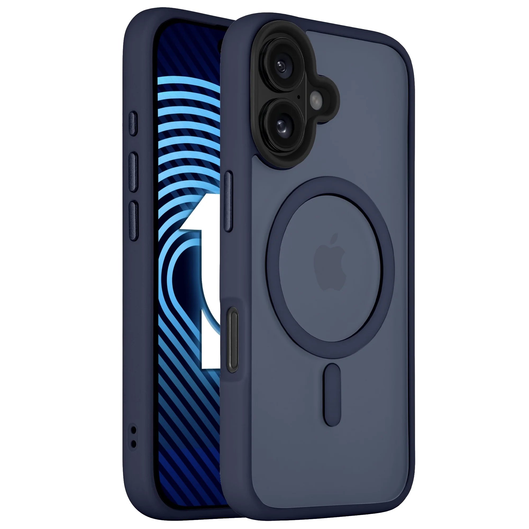 For Apple iPhone 17 Skin-Feel Magnetic Magsafe Case Blue