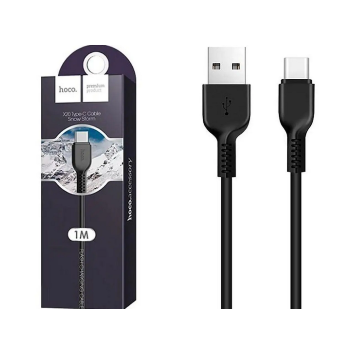 Hoco X20 Type-C Flash Charging Cable 1M Black