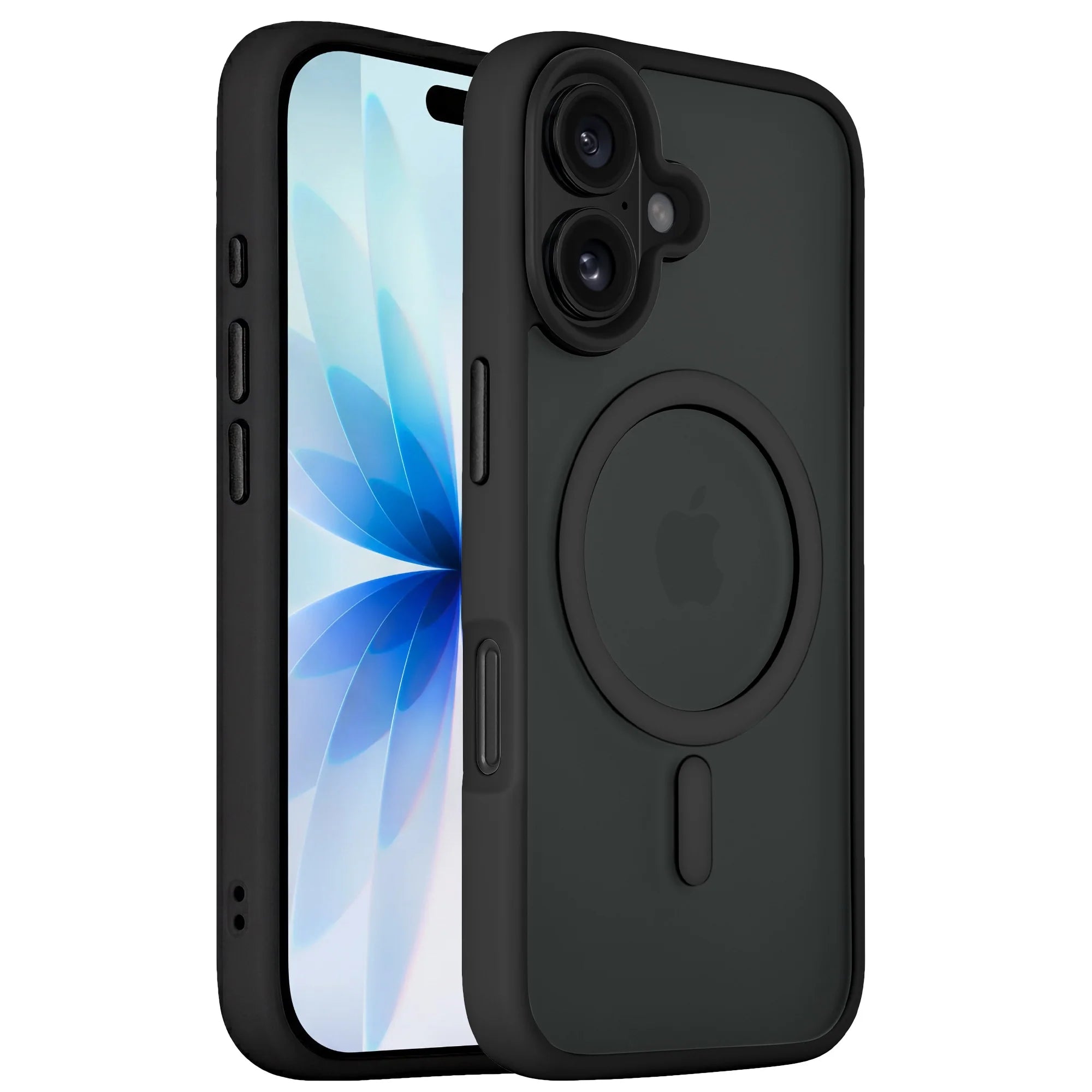 For Apple iPhone 17 Skin-Feel Magnetic Magsafe Case Black