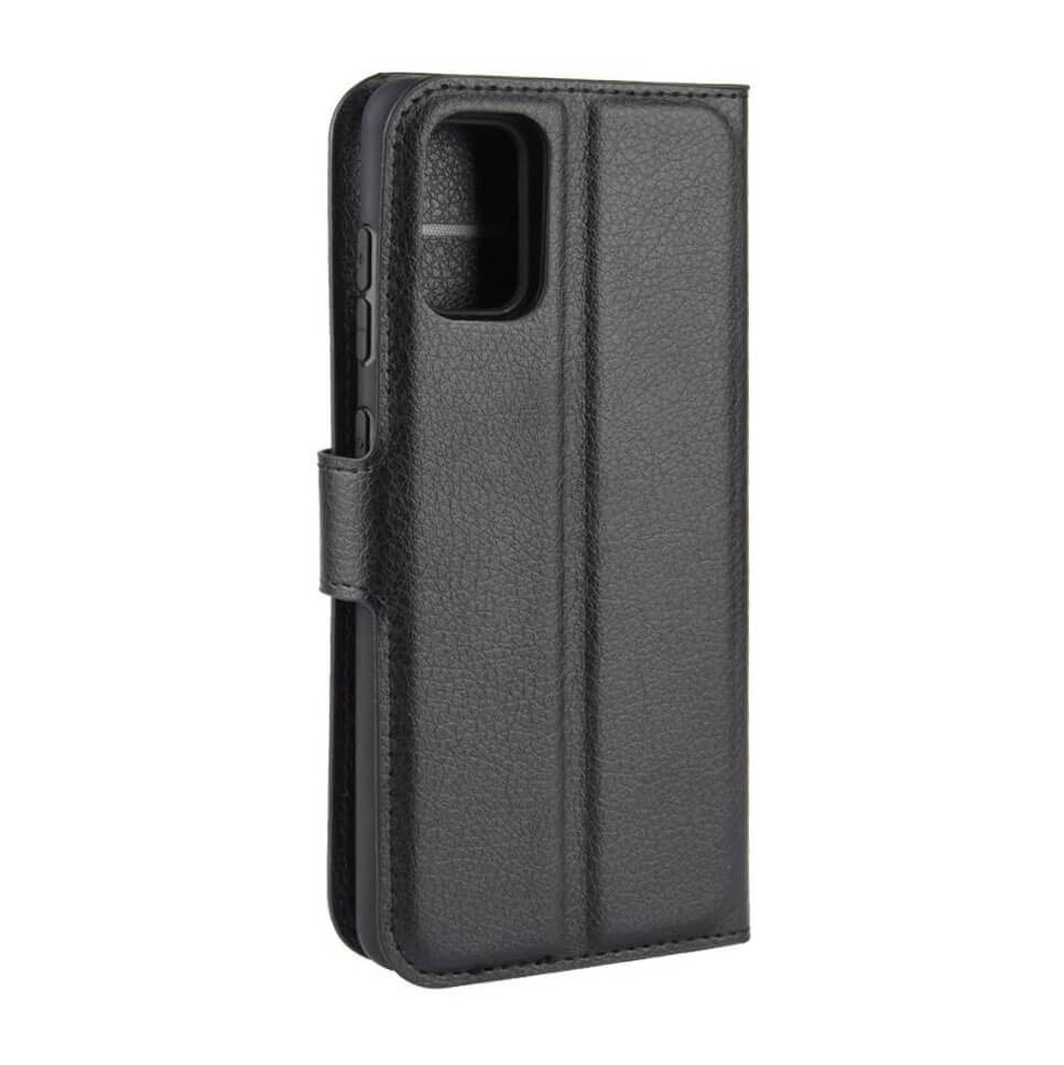 PU Leather Wallet Cover For Samsung Galaxy A51 Case Holder Card Slots Black