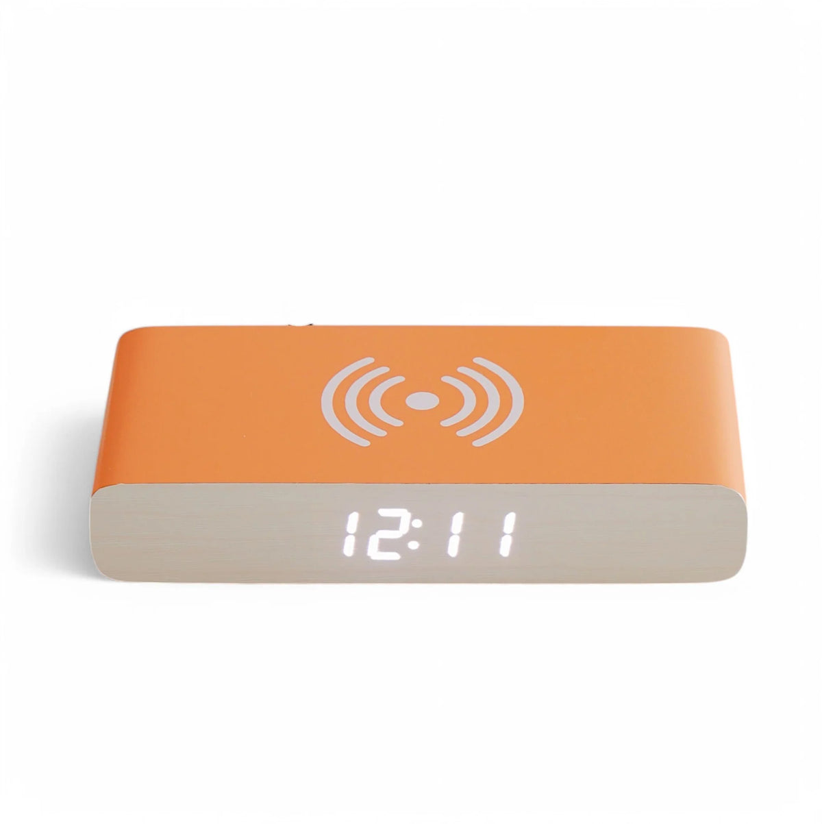 Rise Charge Wireless Phone Charger & Alarm Clock - Orange