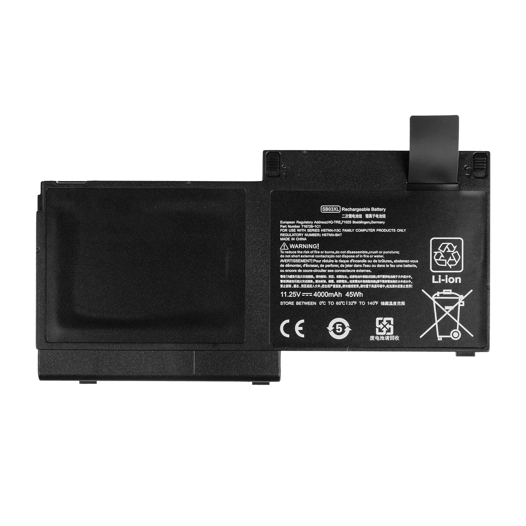 Replacement Battery For HP EliteBook 820 720 725 G1 G2 - SB03XL