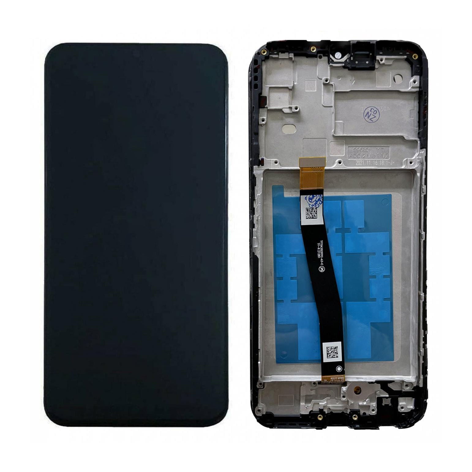 For Samsung Galaxy A22 5G LCD Screen Replacement With Frame - Black-www.firsthelptech.ie