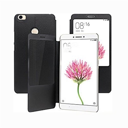 For Xiaomi Mi Max Wallet Case Black-www.firsthelptech.ie