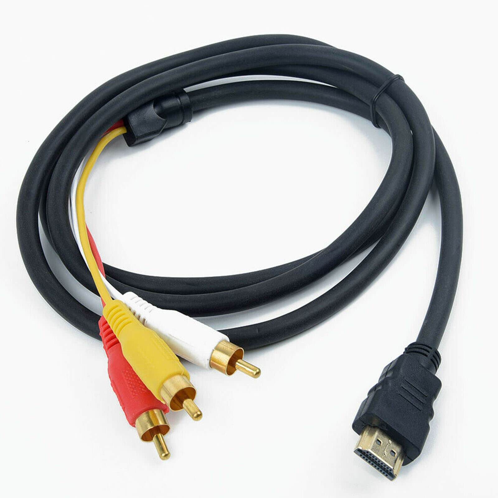 1.3m HDMI Male to 3 RCA Video Audio Converter Component AV Adapter Cable HDTV