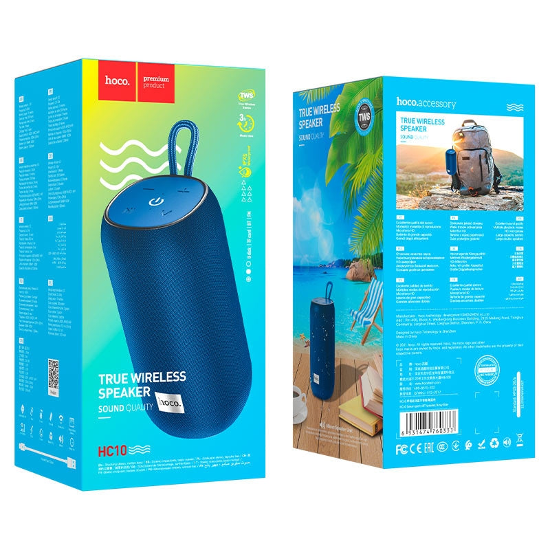 Hoco HC10 Sonar Portable Standerd Sports Bluetooth Speaker - Navy Blue-www.firsthelptech.ie