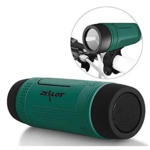 ZEALOT A2 Wireless Bicycle Mount Super Bass Bluetooth Speaker - Green-www.firsthelptech.ie