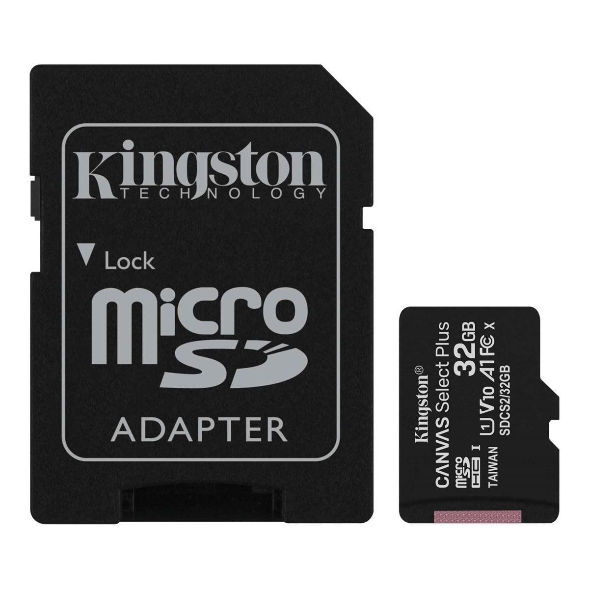 Kingston Canvas Select Plus (Micro SD) 100 MB/s 32GB-www.firsthelptech.ie
