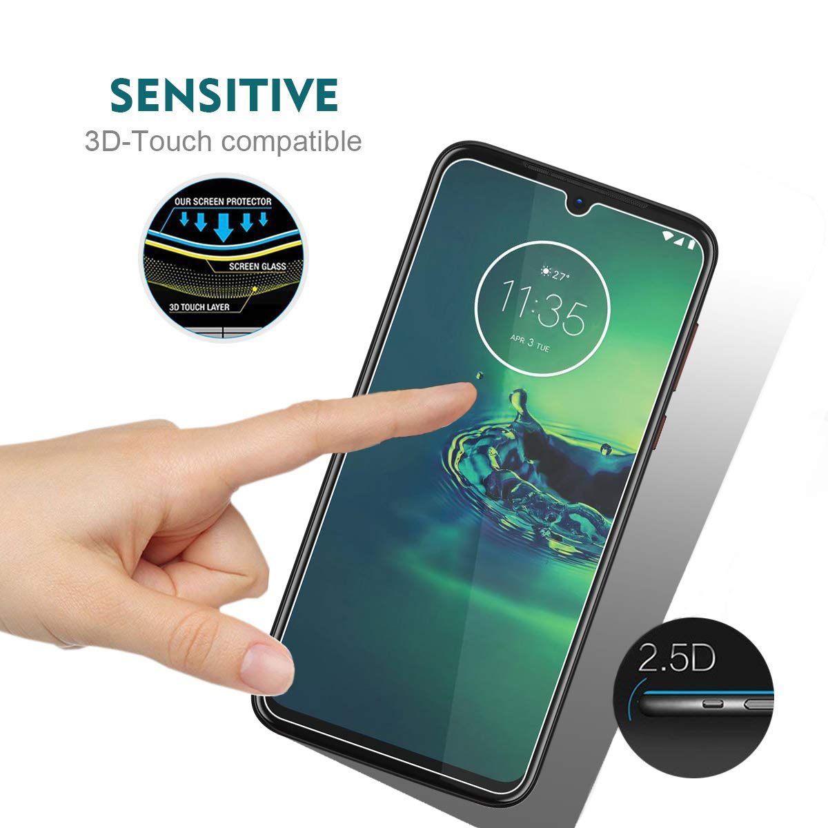 For Motorola Moto G8 Plus Tempered Glass