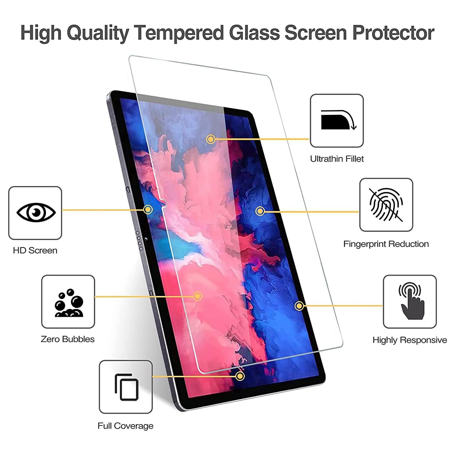 For Lenovo Tab P11 Plus Tempered Glass Screen Protector-First Help Tech