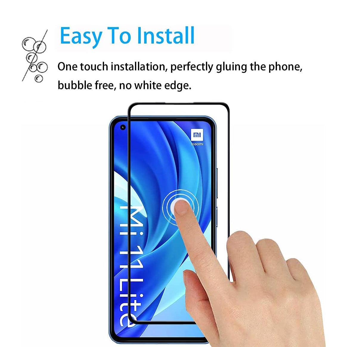 9D Full Coverage Screen Protector For Xiaomi Mi 11 Lite / 5G Tempered Glass-Tempered Glass-First Help Tech