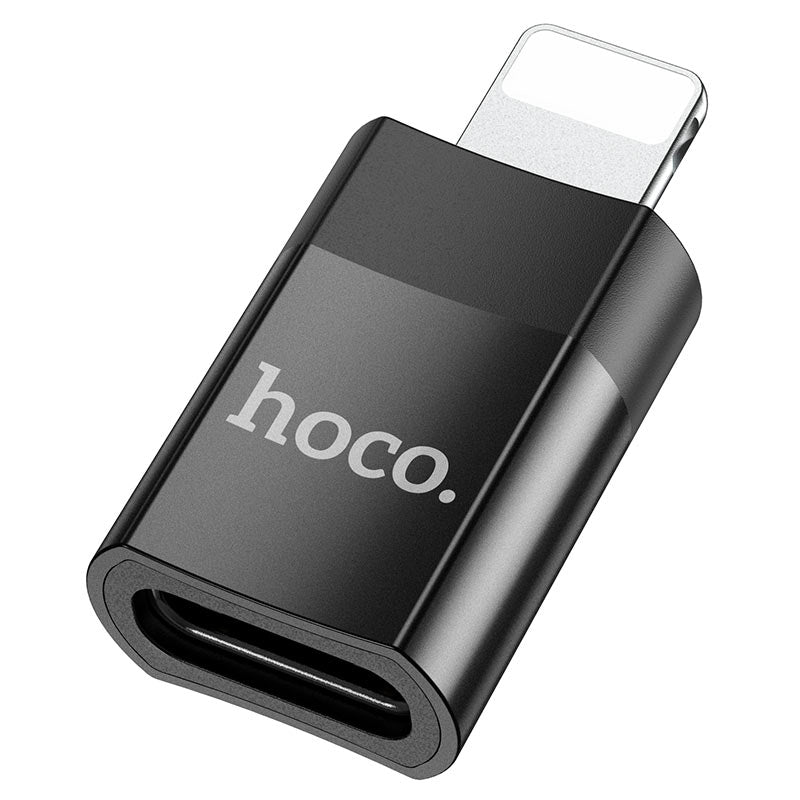 Hoco UA17 Lightning Male to Type-C Female USB 2.0 Adapter Black-First Help Tech