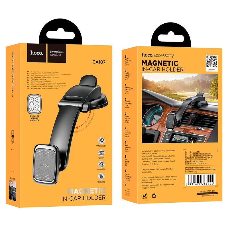 Hoco CA107 In-Car Magnetic Dashboard & Windshield Phone Holder Tarnish