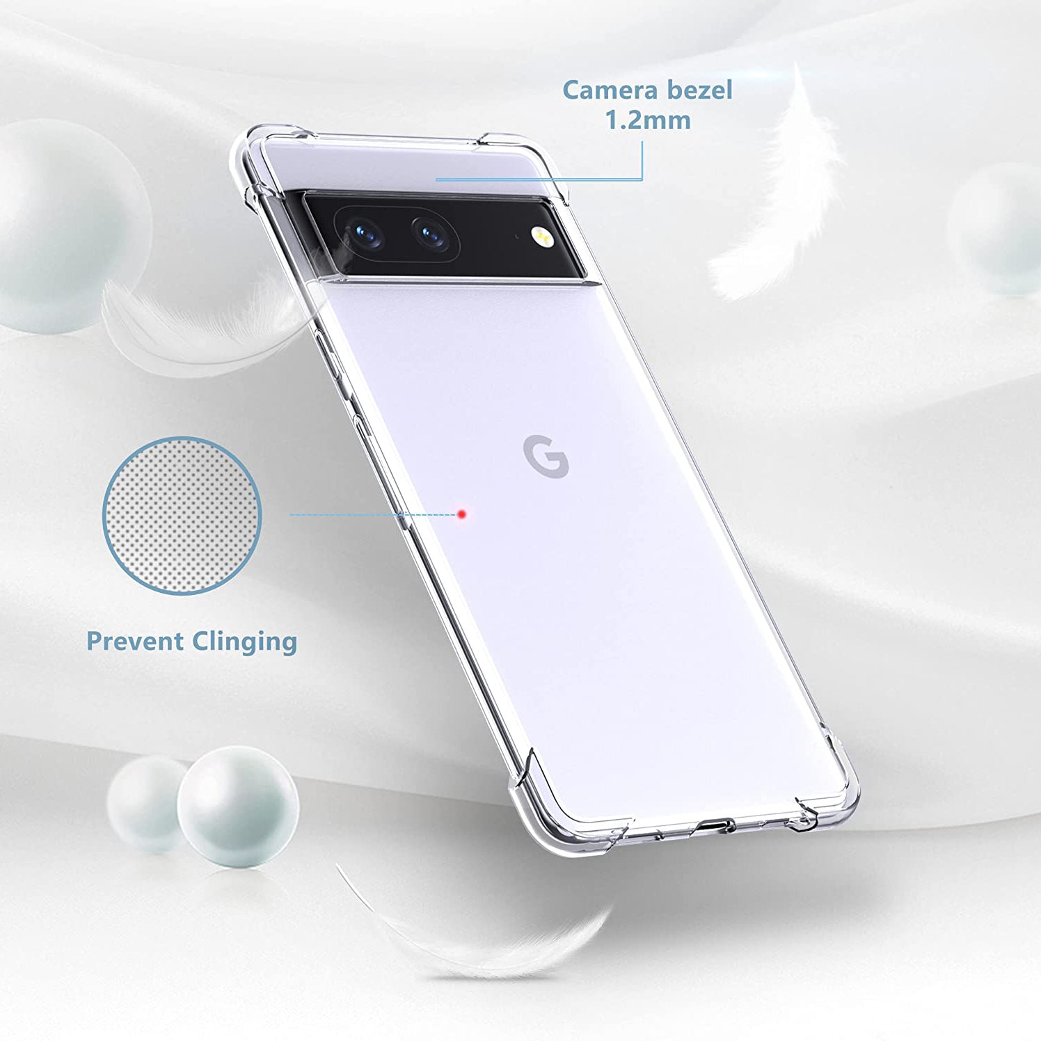 Clear Soft TPU Cover For Google Pixel 7 ShockProof Bumper Case