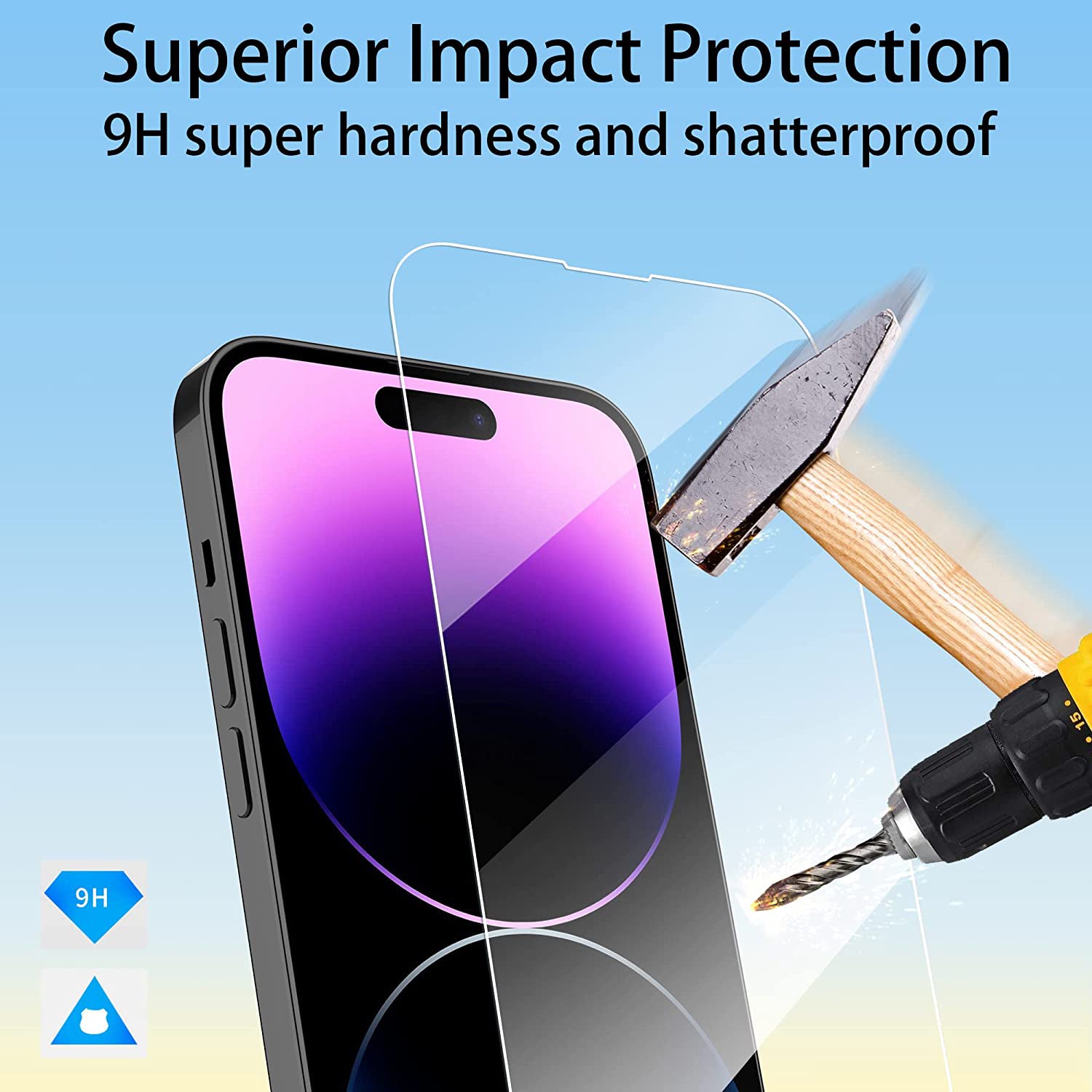 For Apple iPhone 14 Pro Max Tempered Glass / Screen Protector-www.firsthelptech.ie