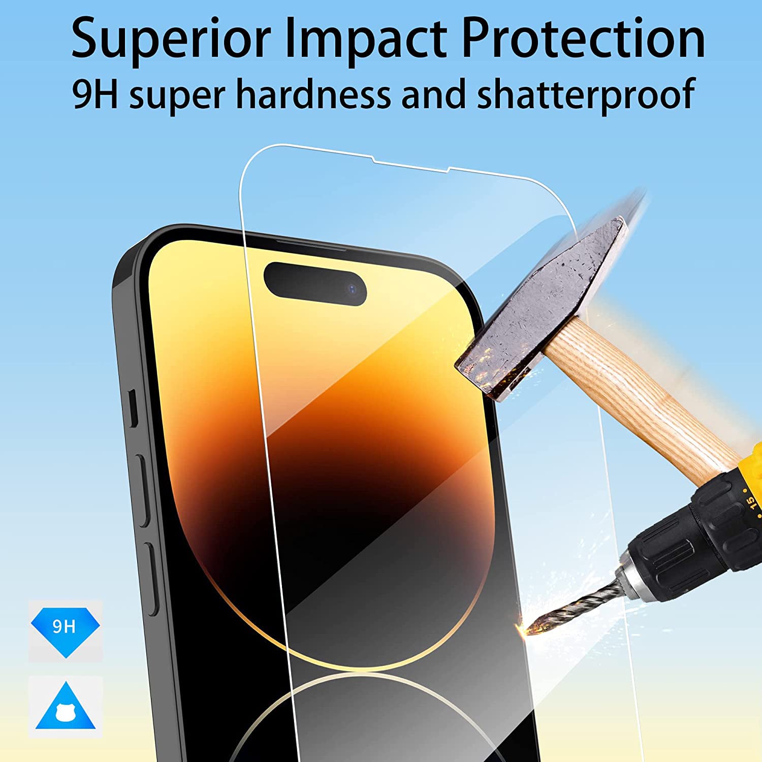 For Apple iPhone 14 Pro Tempered Glass / Screen Protector-www.firsthelptech.ie