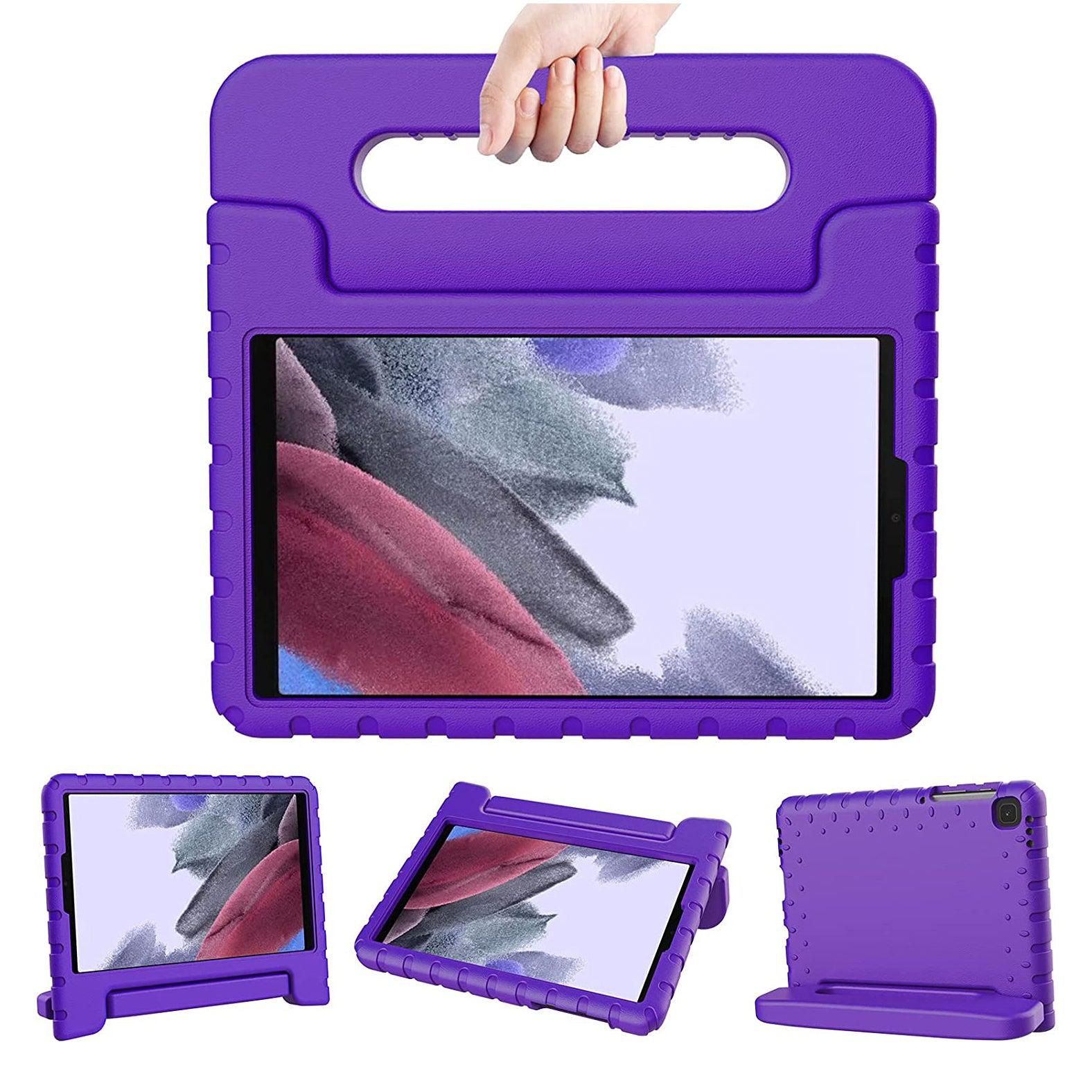 For Samsung Galaxy Tab A7 Lite Kids Case Shockproof Cover With Stand - Purple-www.firsthelptech.ie