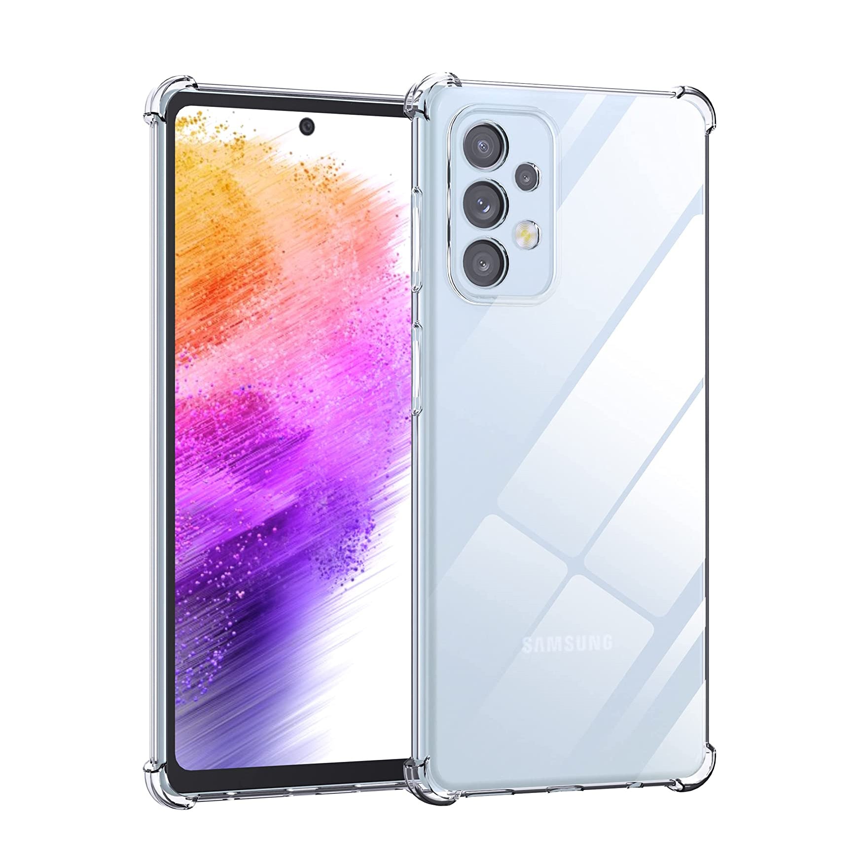 For Samsung Galaxy A73 5G Case Cover Clear ShockProof Soft TPU Silicone-www.firsthelptech.ie
