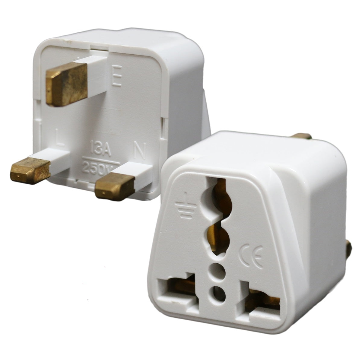 Charger Travel Adapter UK/Ireland 3 Pin Plug White-www.firsthelptech.ie