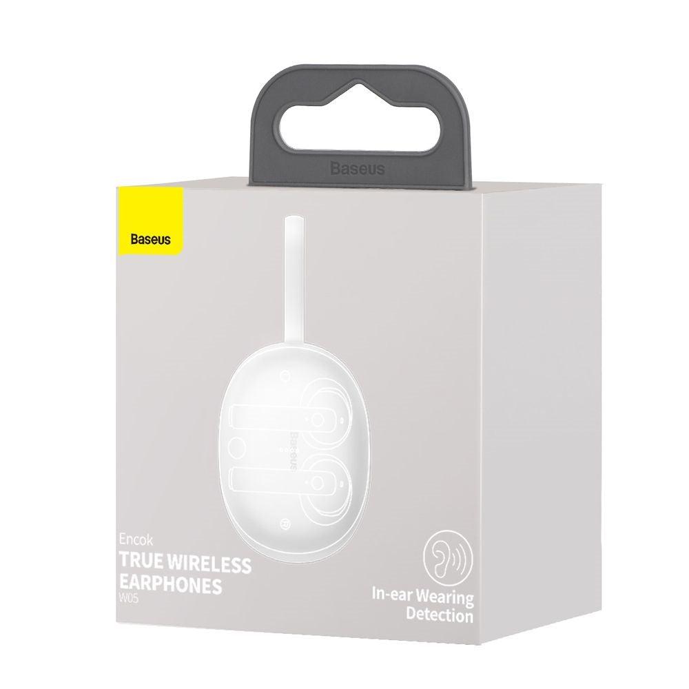 Baseus NGW05 02 Encok True Wireless Qi Wireless Charging Earbuds White