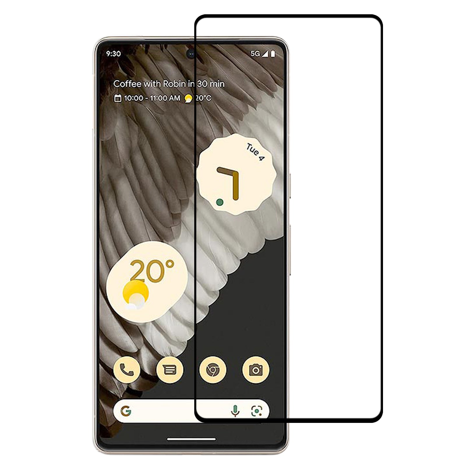 For Google Pixel 7 Pro Full Coverage 9D Tempered Glass