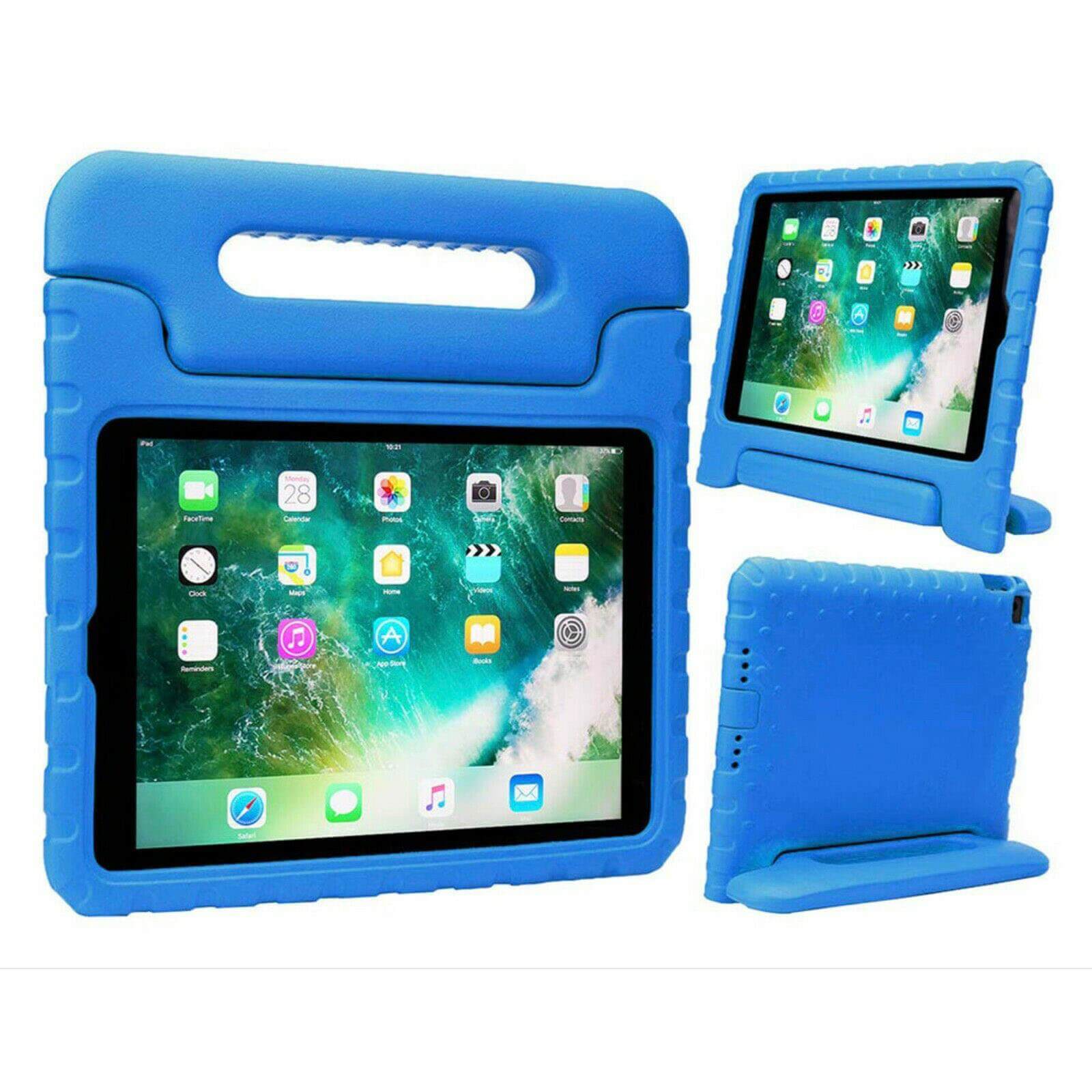 For Apple iPad 10.2" 2021 (9th Gen) Kids Case Shockproof Cover With Stand Blue-Cases & Covers-First Help Tech