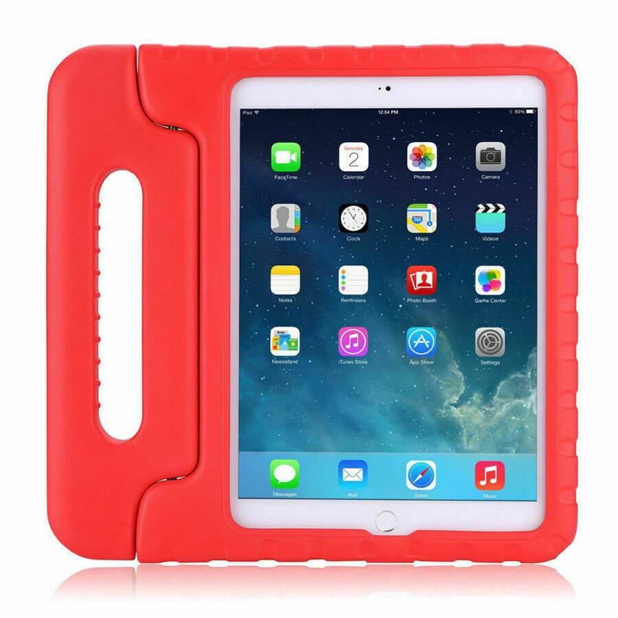 For Apple iPad 10.2" 2021 (9th Gen) Kids Case Shockproof Cover With Stand Red-Cases & Covers-First Help Tech