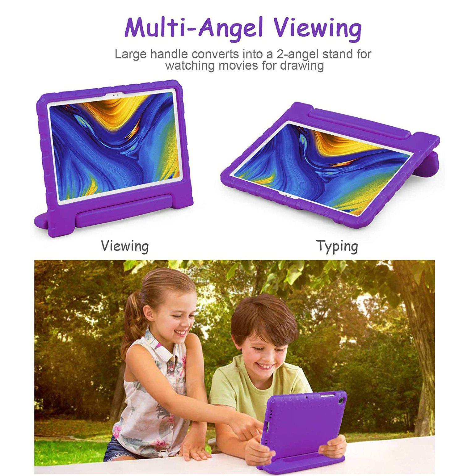 For Samsung Galaxy Tab A7 10.4 2020 Kids Case Shockproof Cover With Stand - Purple-Cases & Covers-First Help Tech