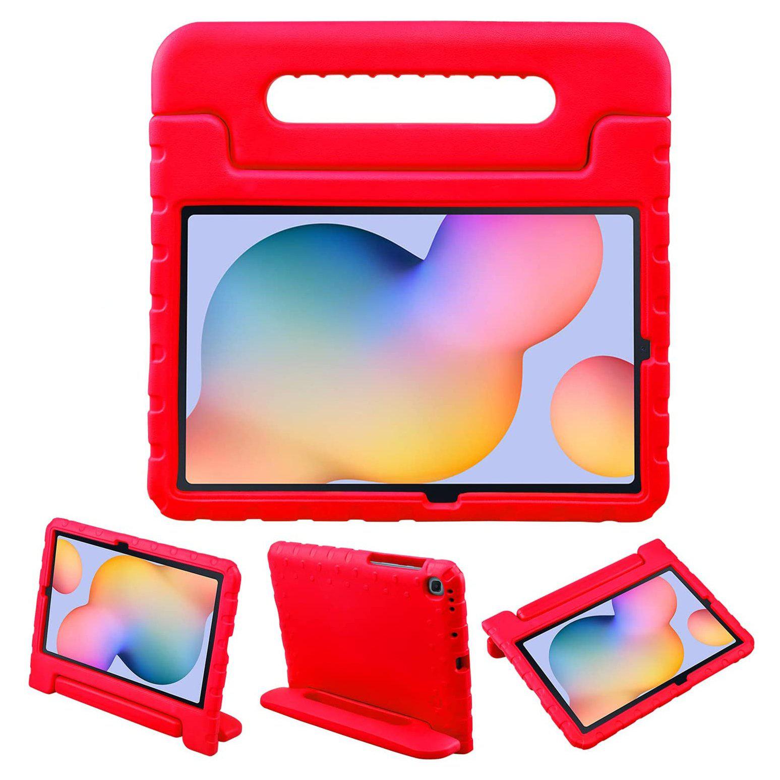 For Samsung Galaxy Tab S6 Lite Kids Case Shockproof Cover With Stand - Red-Cases & Covers-First Help Tech