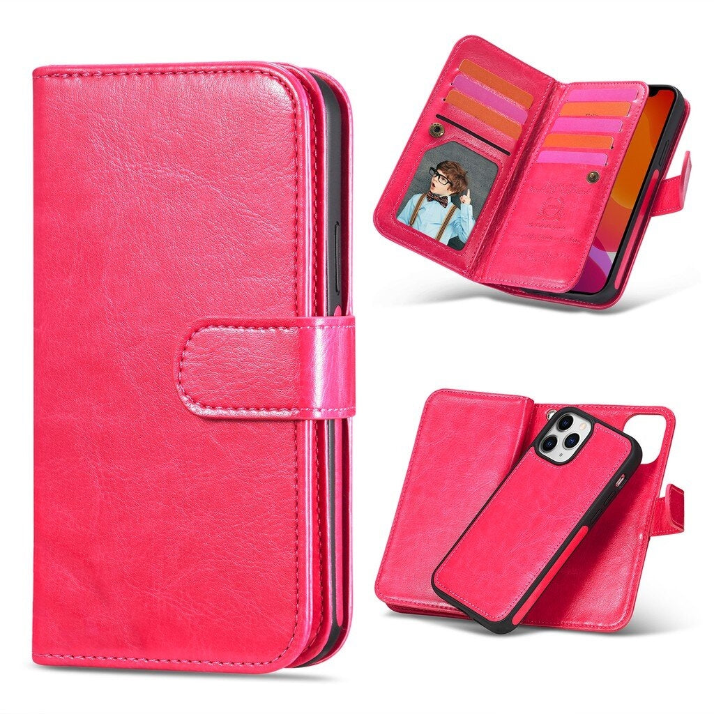 For Samsung Galaxy A22 5G Premium Aokus Wallet Case Rose-www.firsthelptech.ie