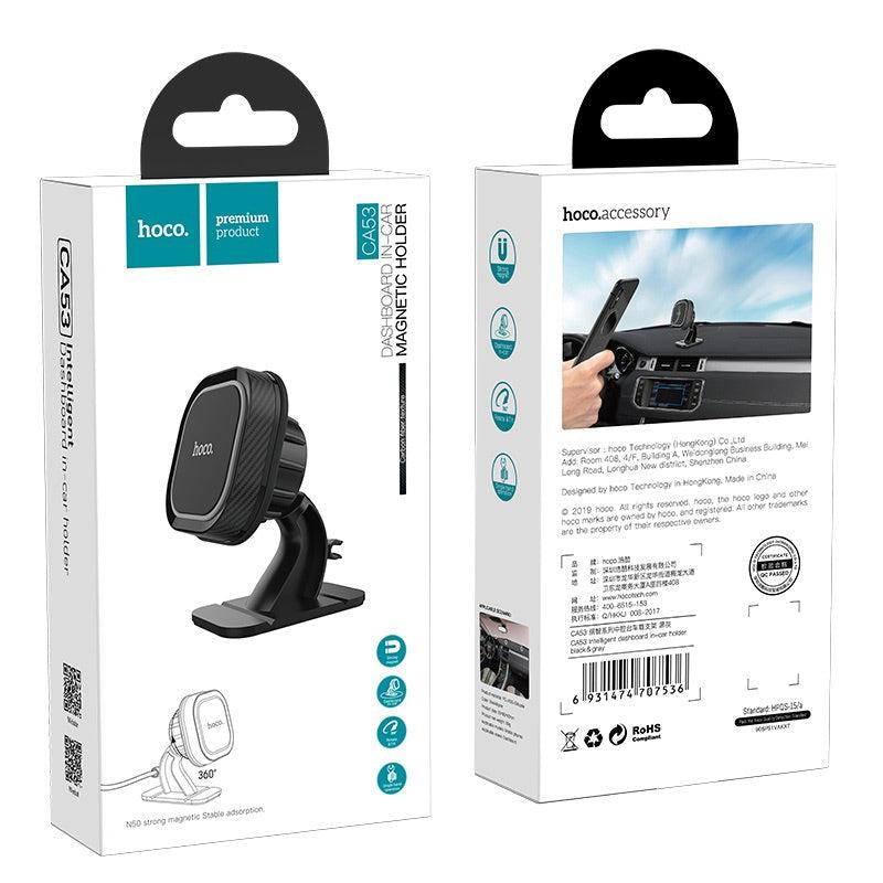 Hoco CA53 Intelligent Magnetic Dashboard In-Car Holder Black&Grey-Car Accessories-First Help Tech
