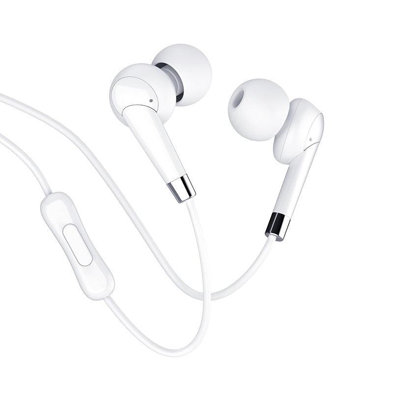 Hoco M58 Amazing Universal Earphone with Mic (White)-www.firsthelptech.ie