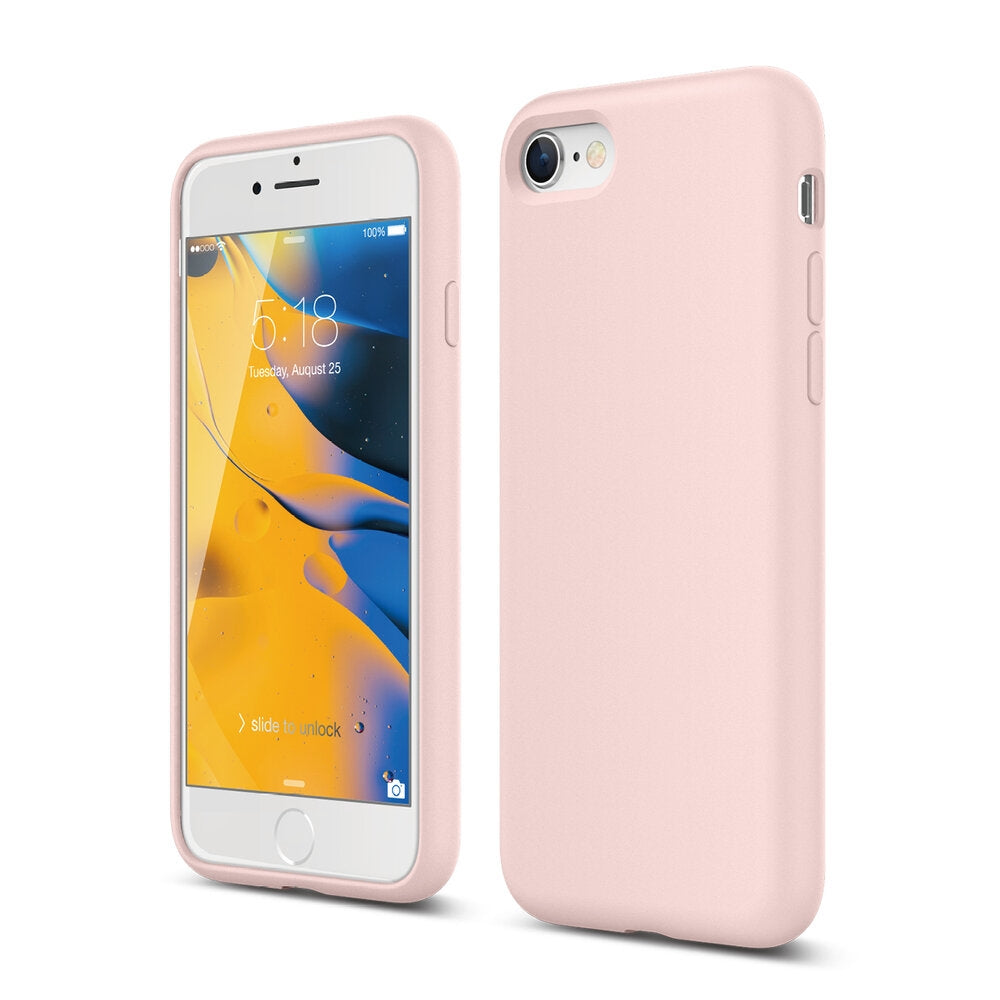 For Apple iPhone 12 Mini (5.4") Liquid Silicone Case Pink-www.firsthelptech.ie