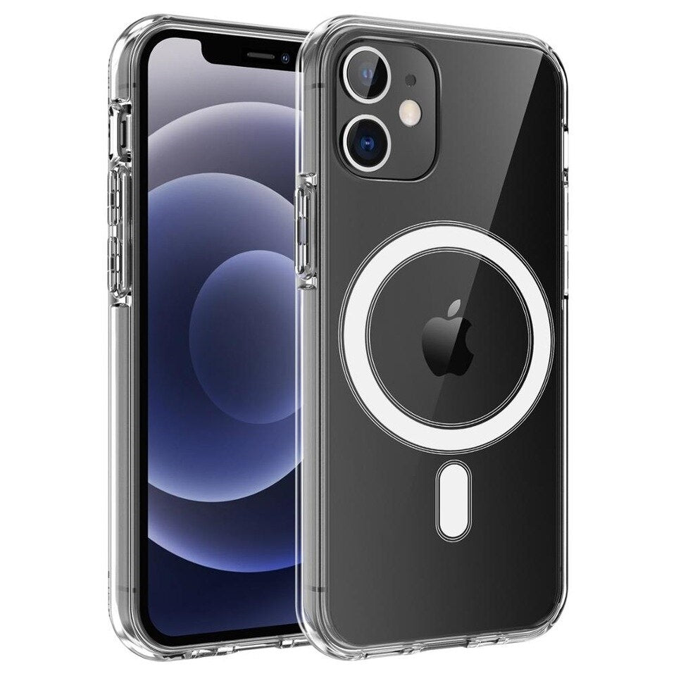 For Apple iPhone 12/12 Pro (6.1") Magsafe Magnetic Case Transparent-www.firsthelptech.ie