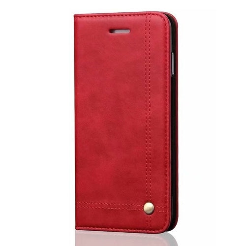 For Apple iPhone 12/12 Pro (6.1") Vintage Design Wallet Case Red-www.firsthelptech.ie