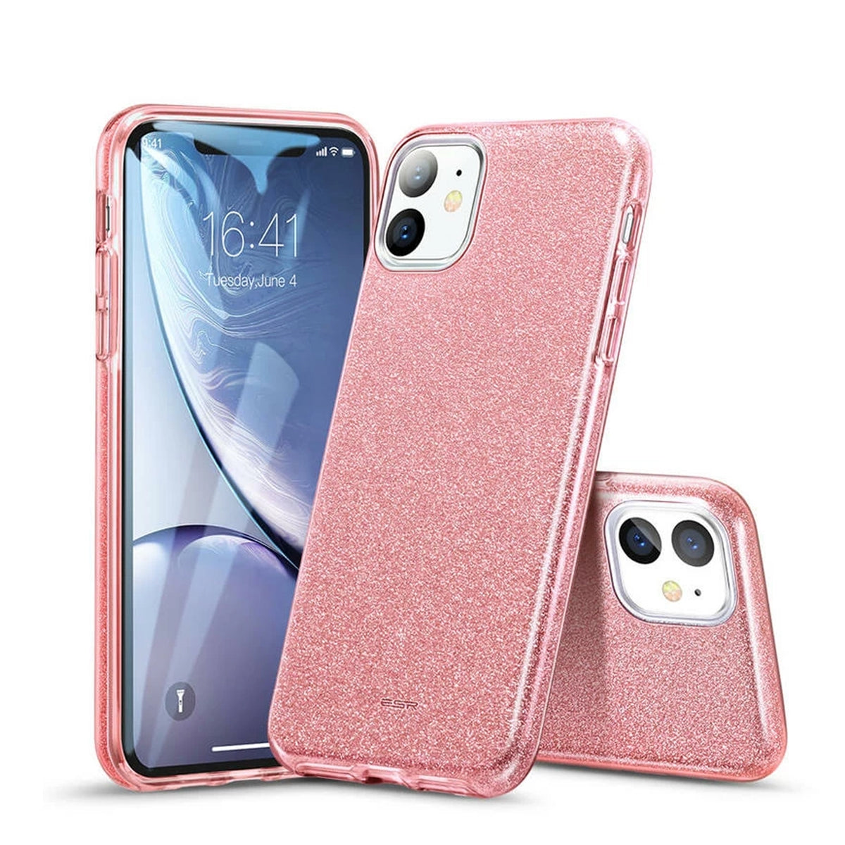 For Apple iPhone12/12 Pro Glitter Diamond Gel Case Pink-www.firsthelptech.ie