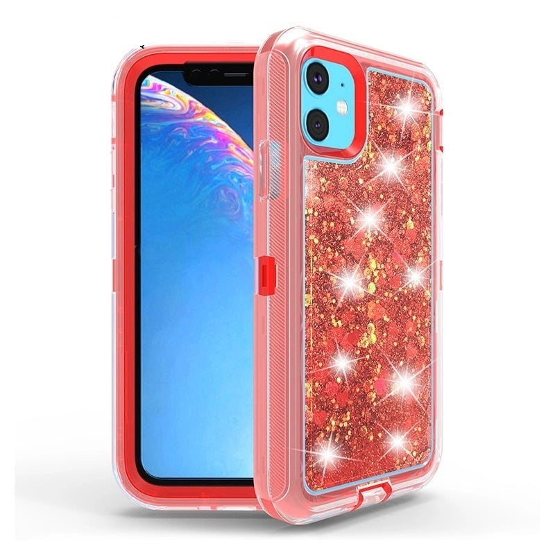 For Apple iPhone 13 (6.1") Drift-Sand Defender Design Case Red-www.firsthelptech.ie