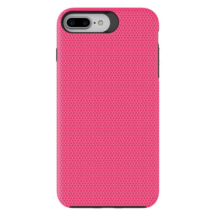 For Apple iPhone XR Dotted Shockproof Hybrid 2 in 1 Case Rose-www.firsthelptech.ie